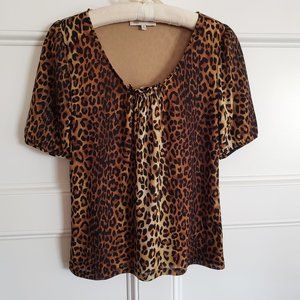 Jones New York Sport Leopard Print Women's Blouse